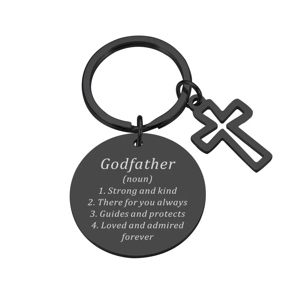 Godfather Keychain from Godchild Religious Faith