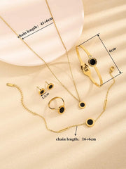Roman word necklaces girls tide clavicle chain luxury niche necklace temperament pendant set