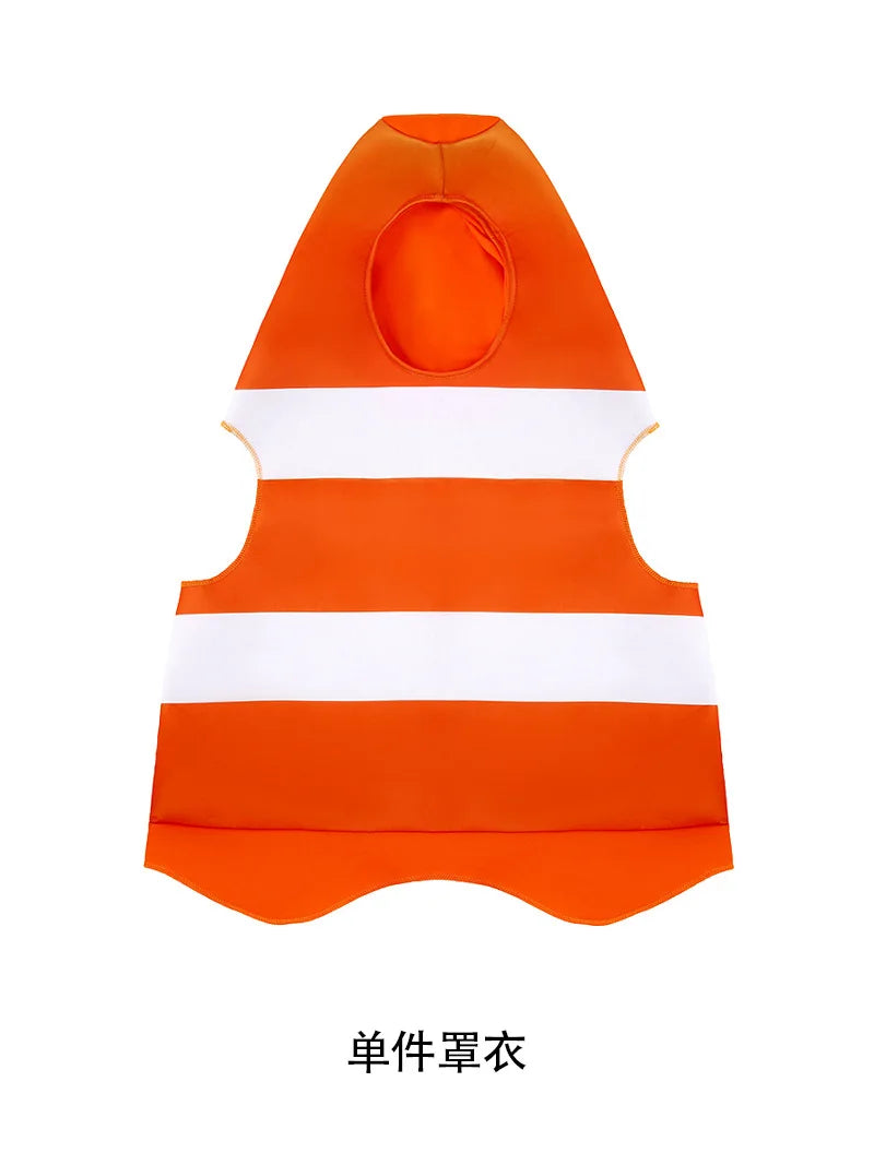 New Halloween Children's Costumes Fun Party Costumes For Boys And Girls Kindergarten Road Safety Drills Stage Performance Outfit