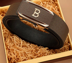 Men's Belt New Middle-aged and Young Business Leisure Automatic Buckle Belt Simple and Versatile Jeans Belt Luxury Belt for Man
