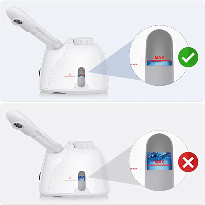 Ozon Facial Steamer with Extendable Arm Steaming Warm Mist Humidifier For Face Spa Sinuses Moisturizing, Homeuse,Salon Free Ship