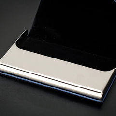 Luxury Wallet PU Leather Business ID Credit Card Holder For Women Men Fashion Brand Metal Aluminum Card Case