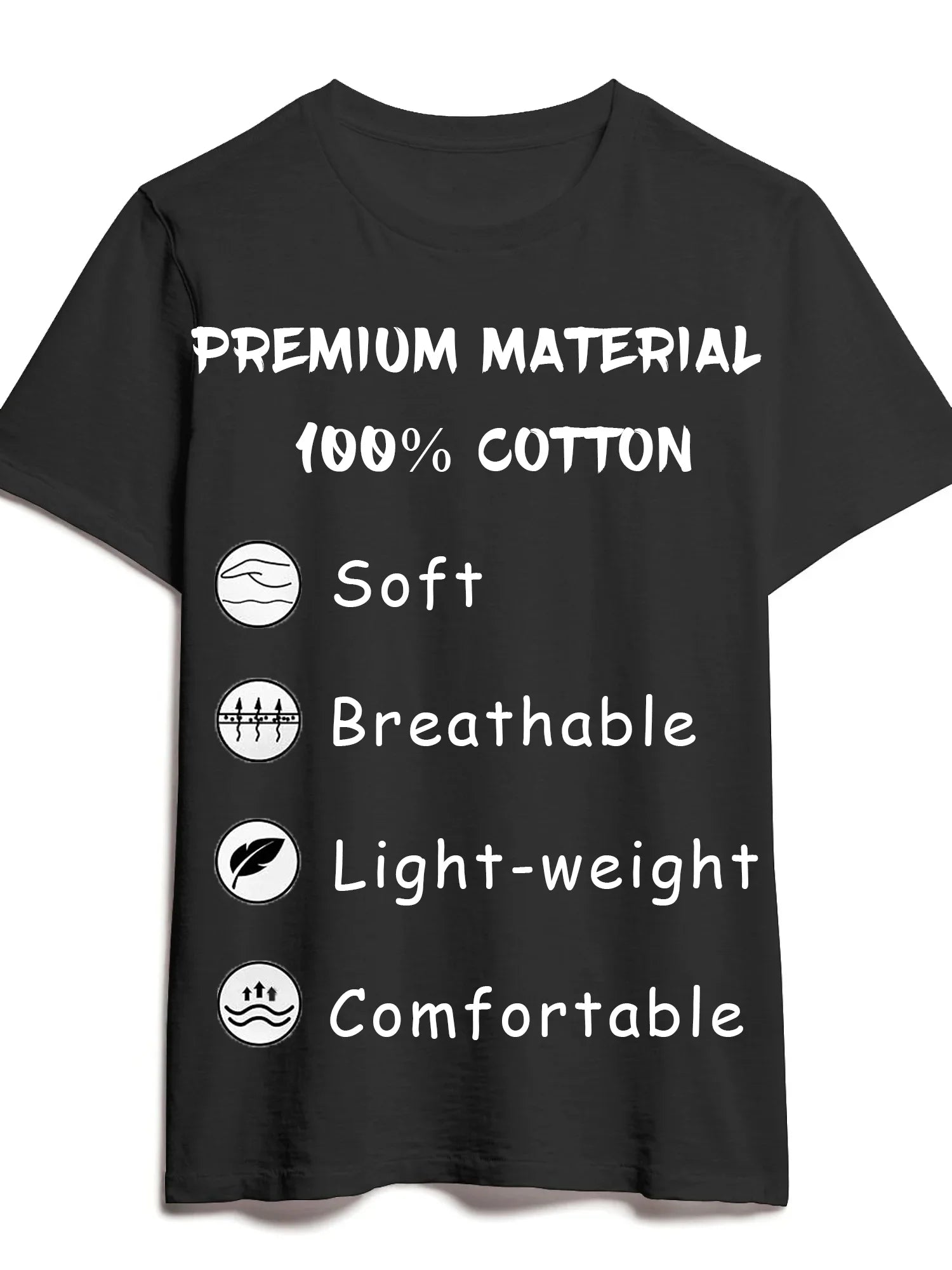 Father's Day gift for dad, men with single-sided printed design, humorous black short sleeved shirt with "love title"