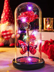 Mothers Day Rose Gifts for Mom, Galaxy Glass Rose