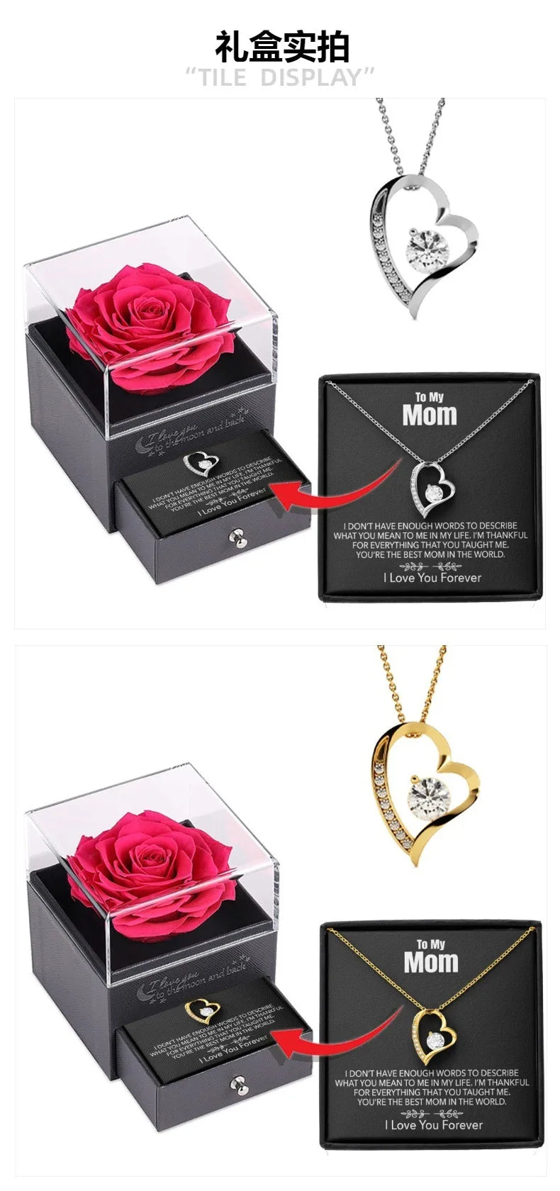 Mother's Day Jewelry Gift Box Set Necklace