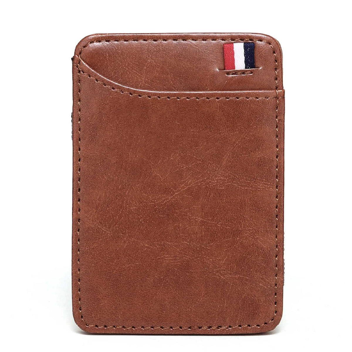 Ultra Thin Men's PU Leather Mini Small Magic Wallet Money Cash Card Holder Purse Birthday Gift for Father Boyfriend