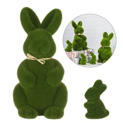 Mini Rabbit Model Toy Lovely Bunny Ornament Cute Easter Decoration Bunny Miniature Figurines Home Garden Landscape Miniature