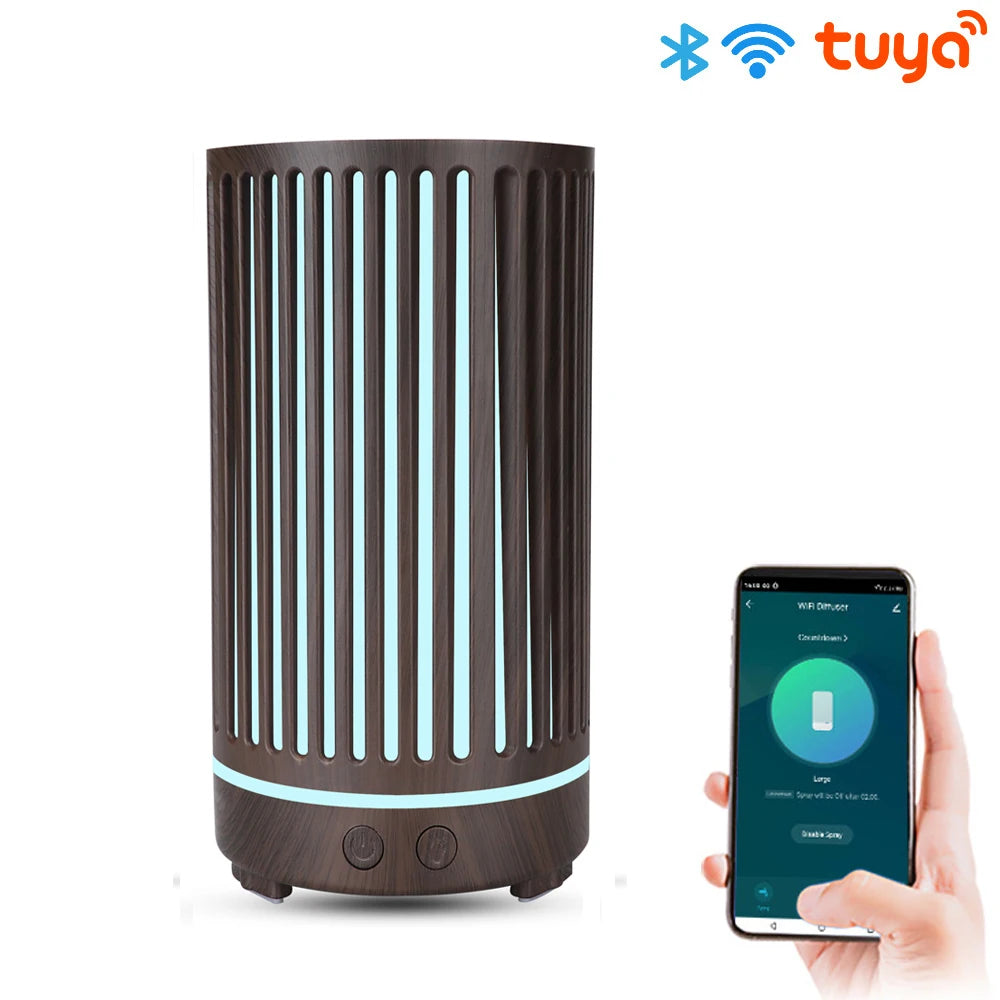 Tuya Smart Humidifier Essential Oils with Colorgul LED Light WiFi Aroma Diffuser Timer Wireless Control Work with Alexa Google