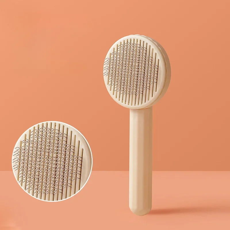 Stainless Steel Pet Hair Removal Brush Dog Hair Comb Automatic Hair Fading Cat Comb Pet Cleaning Grooming Supplies