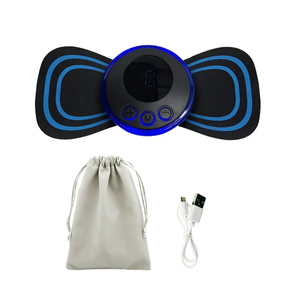 EMS Electric Pulse Neck Massager Cervical Massage Patch Back Sticker Muscle Stimulator