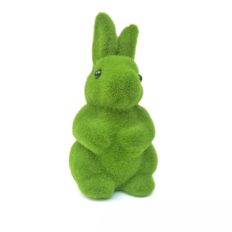 Mini Rabbit Model Toy Lovely Bunny Ornament Cute Easter Decoration Bunny Miniature Figurines Home Garden Landscape Miniature