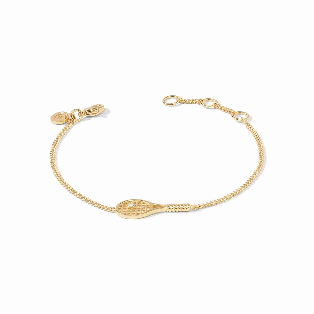 Tennis racket necklace, female design pendant, personalized collarbone chain, ins sports series, gold-plated color preservation