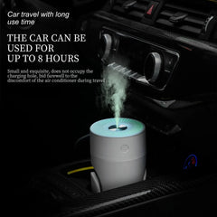 1PC Humidifier Mute for Both Car and Home Adjustable Angle Use Intelligent Constant Humidity USB Automatic Spray Air Purifier