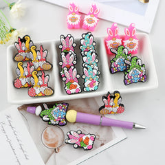 Sunnory  Easter Day Bunny Series Silicone Beads For DIY Jewelry Making Bracelet Necklace Pen Etc Handmade Accessories