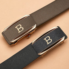 Men's Belt New Middle-aged and Young Business Leisure Automatic Buckle Belt Simple and Versatile Jeans Belt Luxury Belt for Man