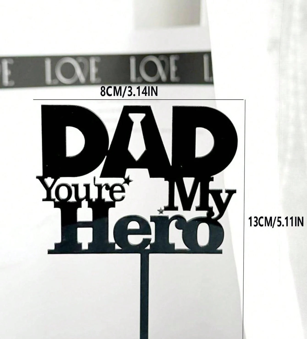 Gold Happy Father's Day cake topper father Best dad  super Dad  cake toppers