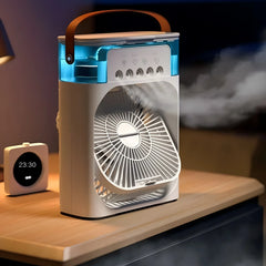 Portable 3 In 1 Fan AIr Conditioner Household Small Air Cooler LED Night Lights Humidifier Air Adjustment Home Fans Dropshipping