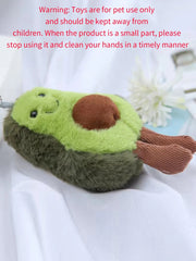 Avocado Style Squeaky Plush Toys Suitable For All Puppies And Pets Sound Toys Fun And Durable Teeth Grinding