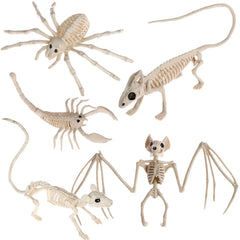 Halloween Decoration Animal Skeleton Bones Creepy Spider Bat Mouse Scorpion Lizard Bonez Ornaments Hallowmas Horror Props Party
