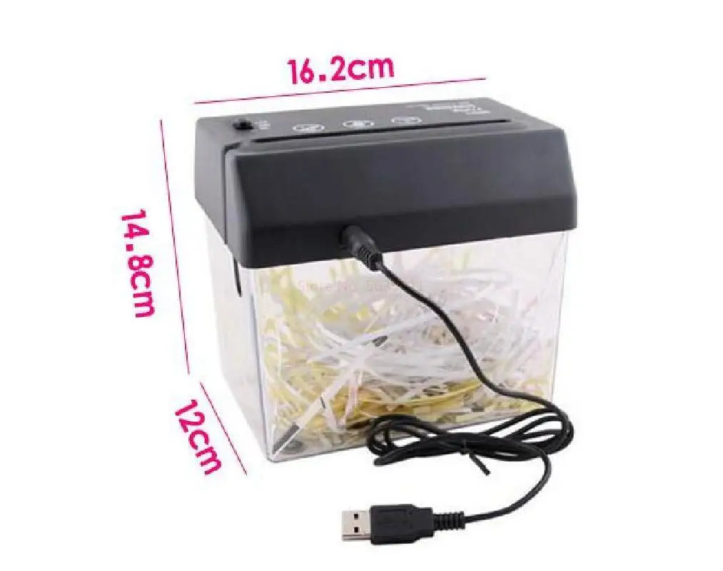 New Mini Portable Usb Paper Shredder Machine Electric Cutter Strip