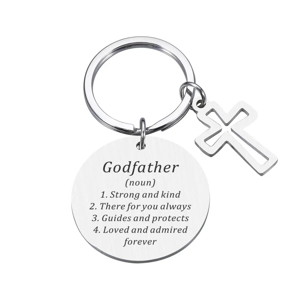 Godfather Keychain from Godchild Religious Faith