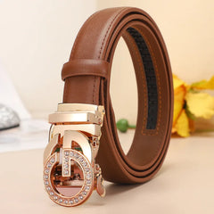 Women man  Leather Belt For Female Strap Casual All-match Ladies Adjustable Belts Designer Automatic man belt buckle