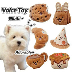 Plush Squeaky Dog Toys for Small Breeds, Teeth Cleaning Chew Toy for Maltese, Schnauzer, Bichon – Cute Puppy Companion Pet Toy