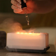 FUNLTU Kinscoter Aroma Diffuser Air Humidifier Ultrasonic Cool Mist Maker Fogger Led Essential Oil Flame Lamp Difusor
