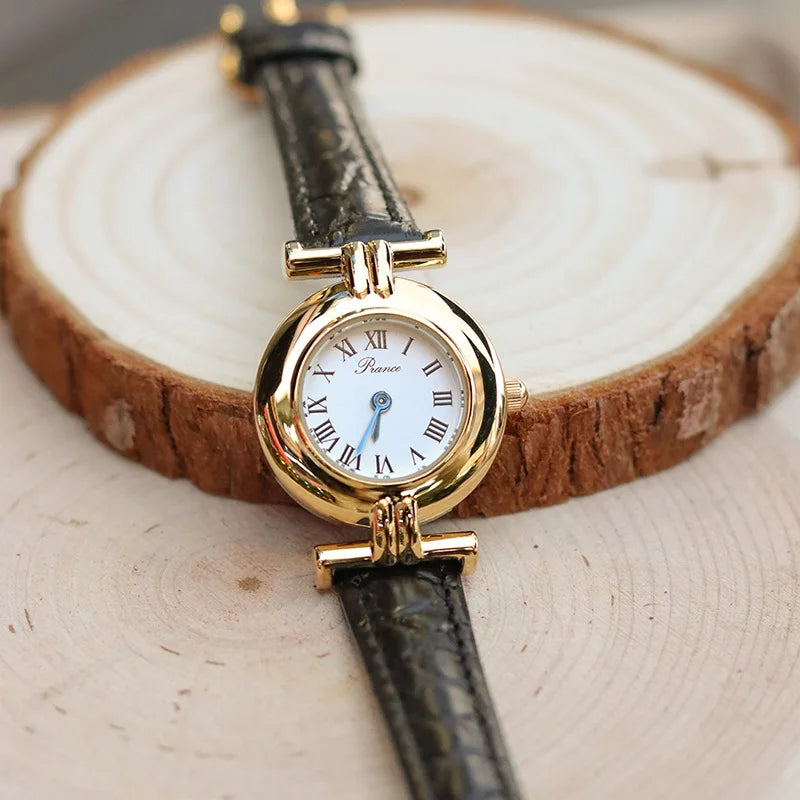 Women Watches Luxury New Fashion Gold Watch Hot-Selling Leather Female Watch Vintage Watch Lady Dress Watches