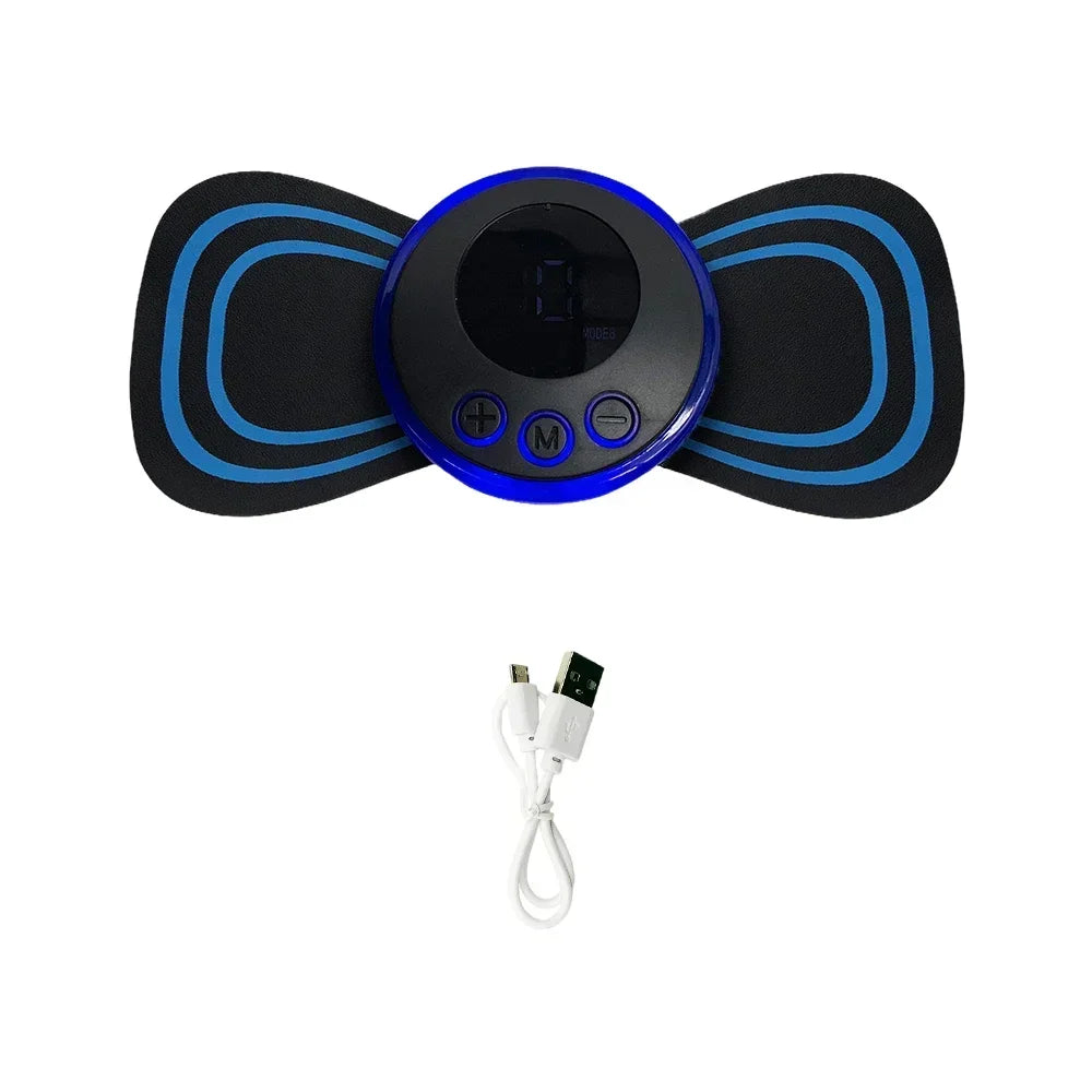 EMS Electric Pulse Neck Massager Cervical Massage Patch Back Sticker Muscle Stimulator