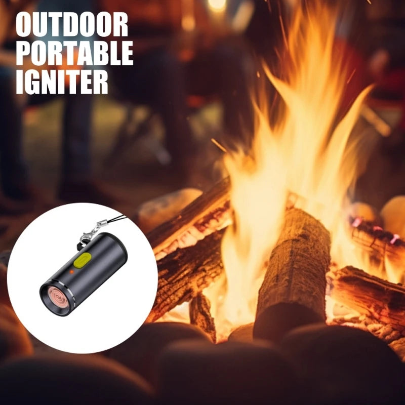 Windproof USB C Rechargeable Travel Friendly USB C Igniter Compactly Electric for Outdoor Activity