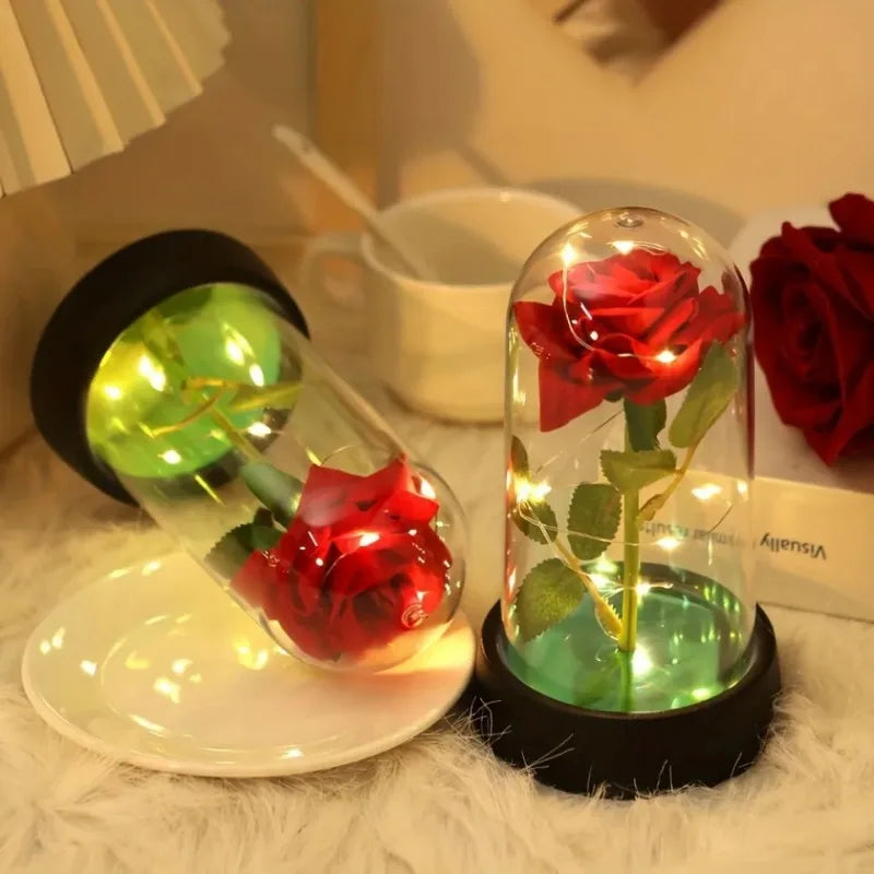 Mother Eternal Rose Flower Luminous Decoration