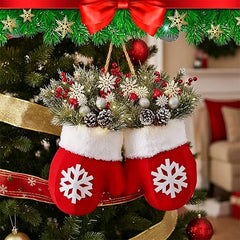 Christmas Glove Wreath,Christmas Wreath for Front Door Artificial Wreath, Christmas Wreath, Christmas Decoration, Christmas Tree