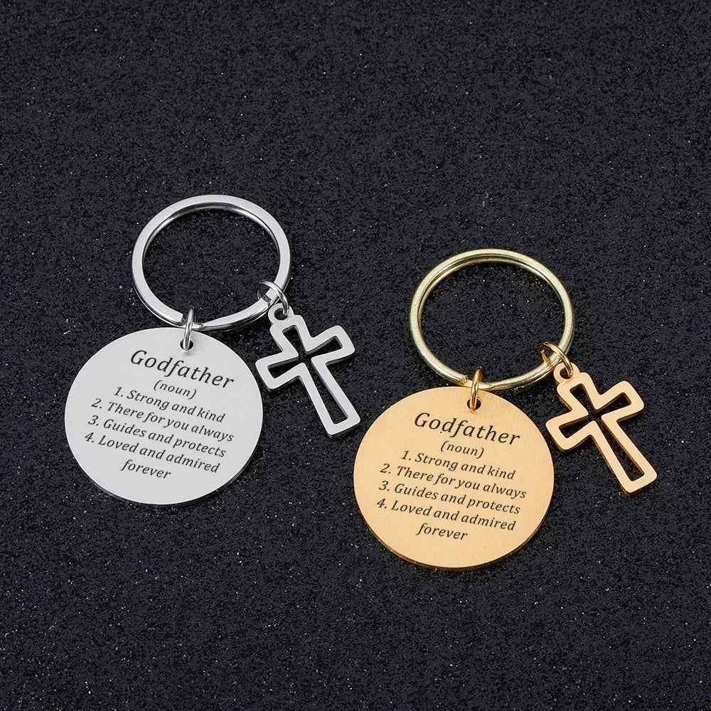 Godfather Keychain from Godchild Religious Faith