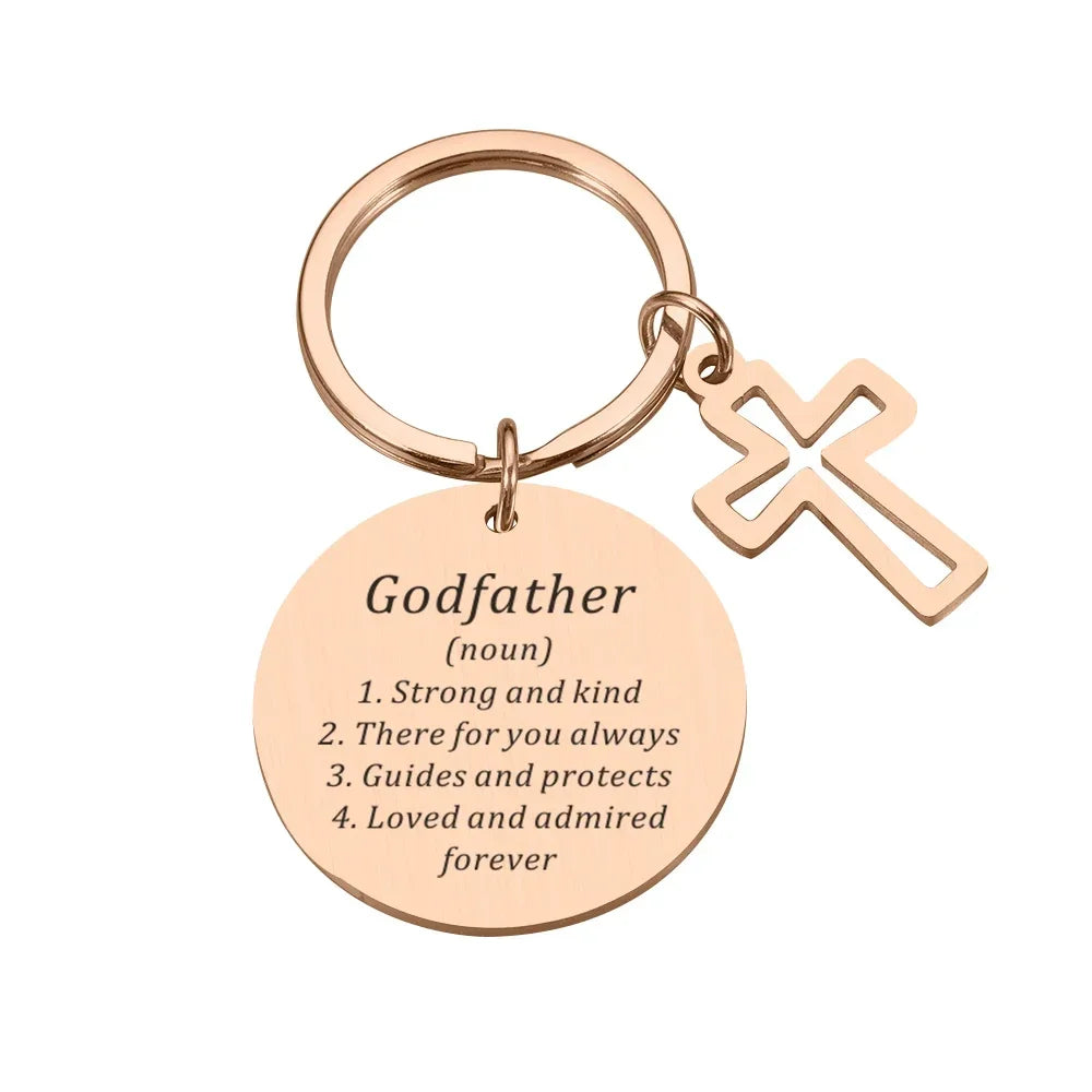 Godfather Keychain from Godchild Religious Faith