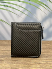 Men's Luxury Minimalist Short Wallet - Vertical Design with Multiple Card Slots, Large Capacity, Casual Portable Coin Purse