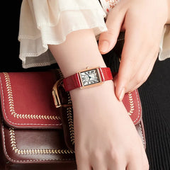Julius Retro Classic Lady Women's Watch Japan Quartz Elegant Fashion Hours Clock Real Leather Bracelet Girl Birthday Gift Box