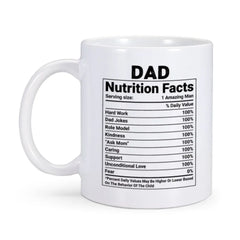 Dad Nutritional Facts Coffee Mug Ceramics