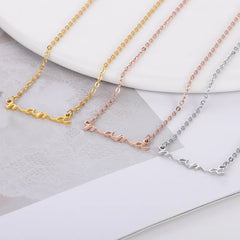 Mother's Day small Letter mama Pendant Necklace
