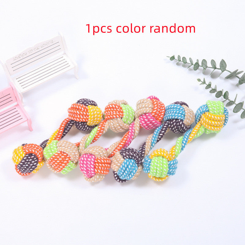 Interactive Cotton Rope Mini Dog Toys Ball For Dogs Accessories Toothbrush Chew Puppy Toy For Large Small Dogs Toy Pet Dog Toy