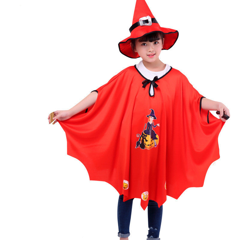 Halloween Children's Cloak Performance Costume Suit
