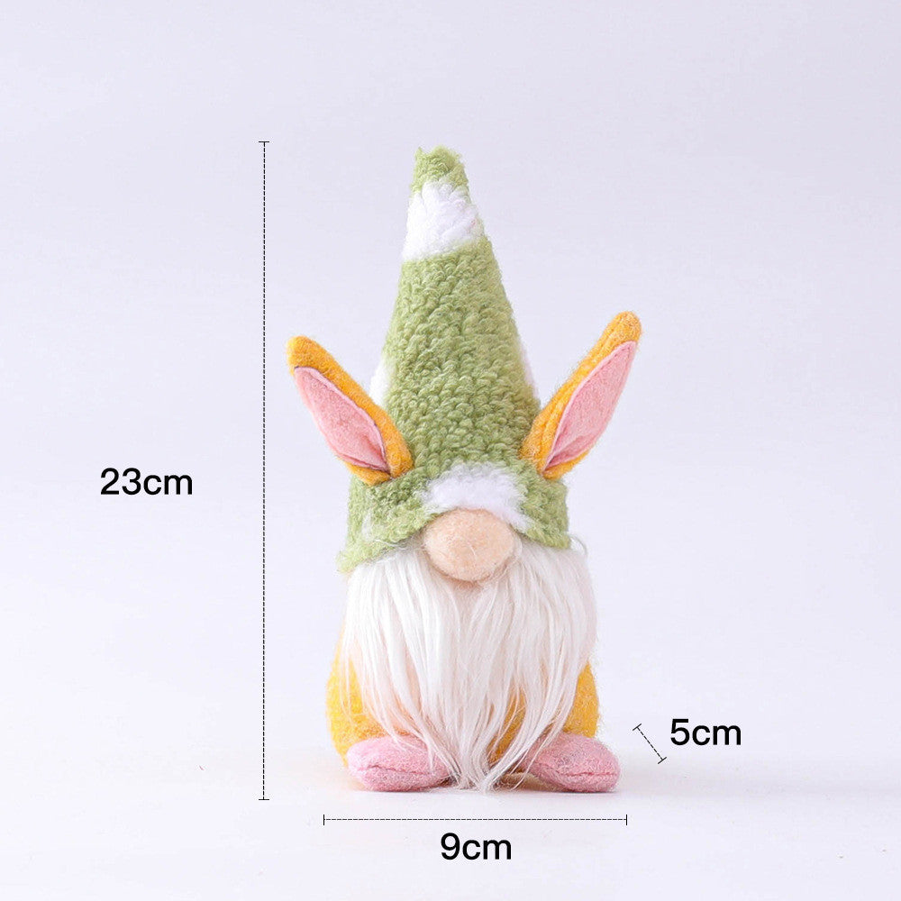 Easter Bunny Doll Decoration Faceless Old Man