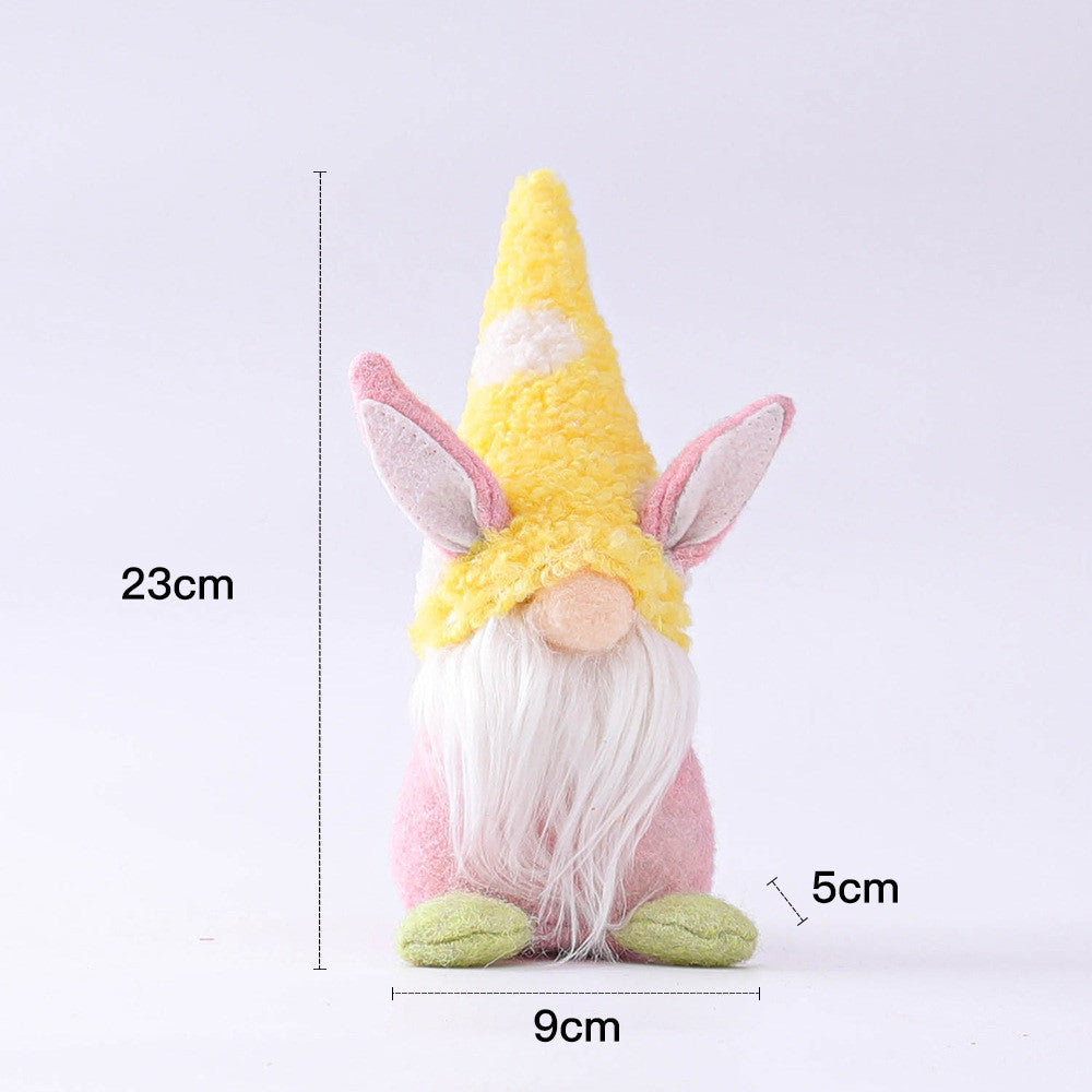 Easter Bunny Doll Decoration Faceless Old Man
