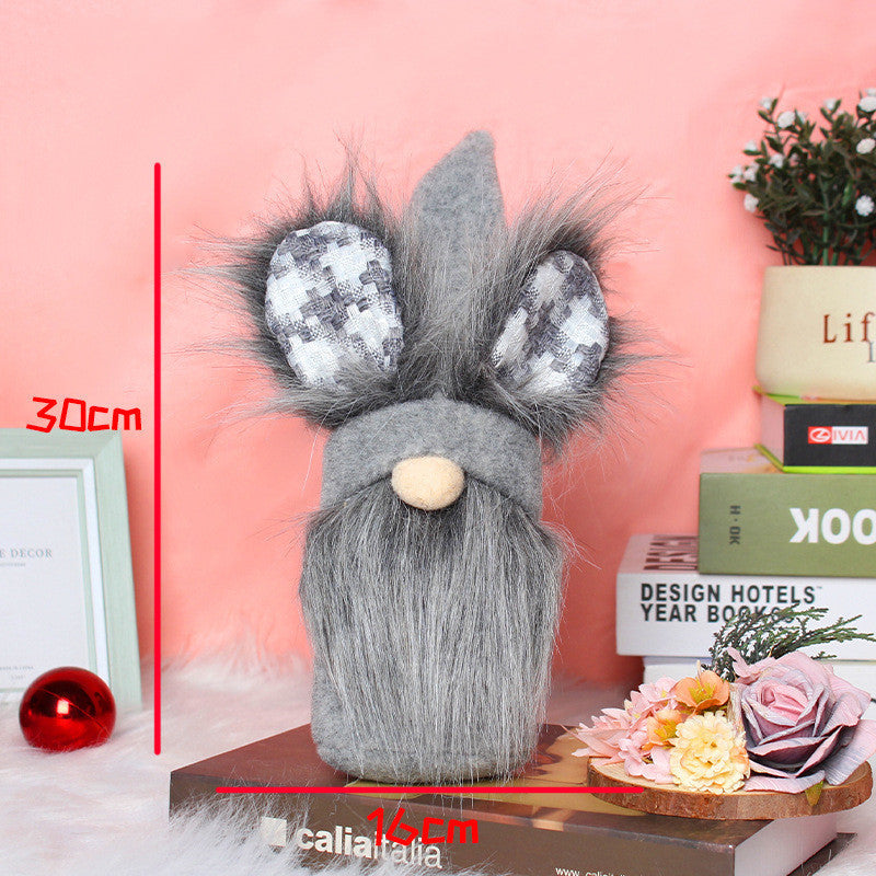 Easter Long Legged Bunny Doll Ornament Cute
