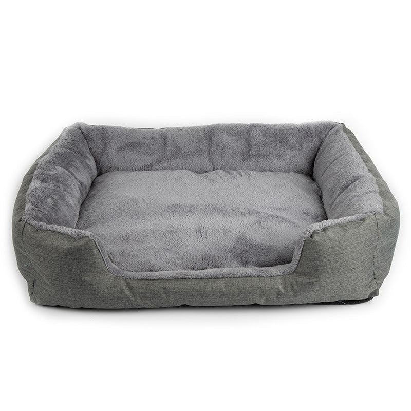 Cat And Dog Kennel Warm Plush Removable And Washable Bamboo Charcoal