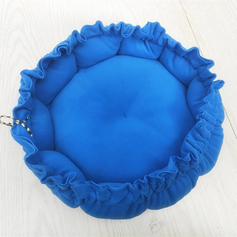 Pet Warm Dog Teddy Cat Nest Pumpkin