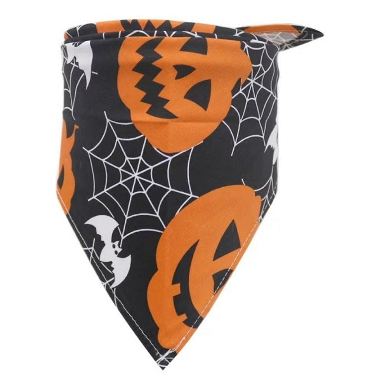 Halloween Dog Saliva Towel Triangular Binder Pet Scarf