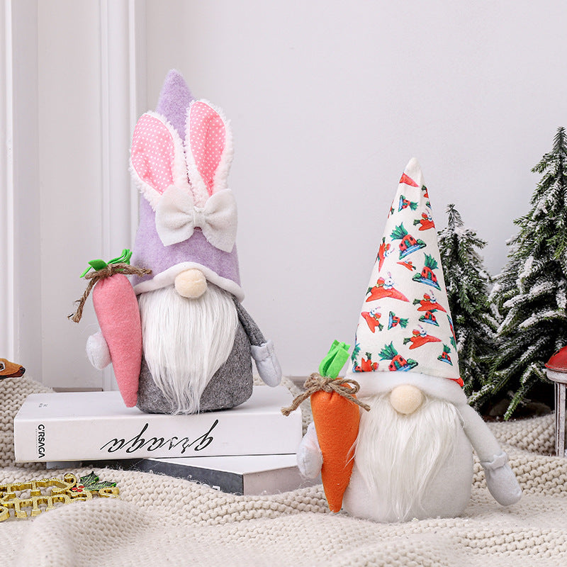 Easter Faceless Decorations Cartoon Rabbit Doll