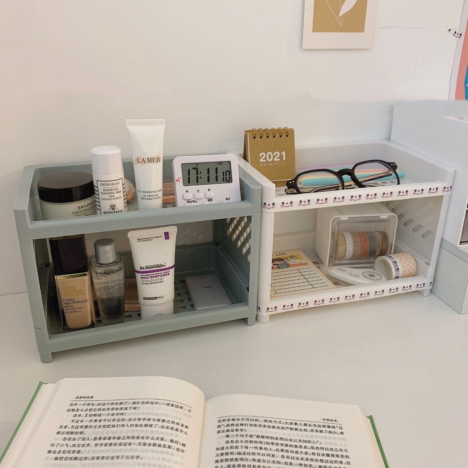 Student Stationery Cosmetics Organizer Japanese And Korean Storage Rack