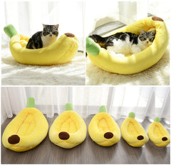 Pet Banana Nest Small  Dog Bed Can Be Disassembled And Washed